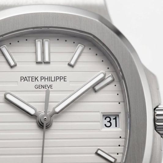 Patek Philippe Stainless Steel White Dial Watch