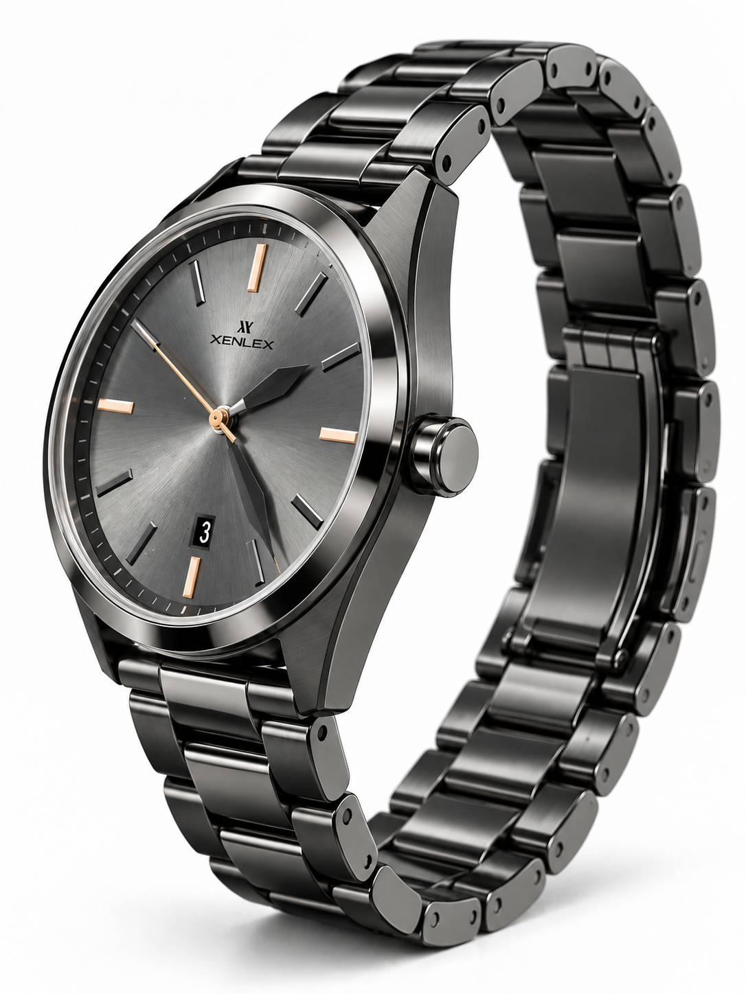 XENLEX Black Edition – Classic Steel Watch