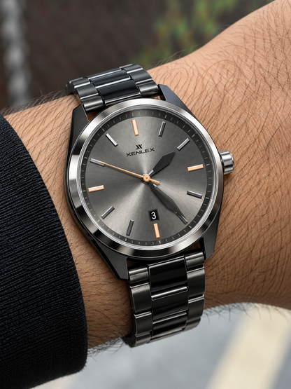 XENLEX Black Edition – Classic Steel Watch