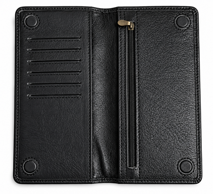 NERO — Long Magnetic Leather Wallet