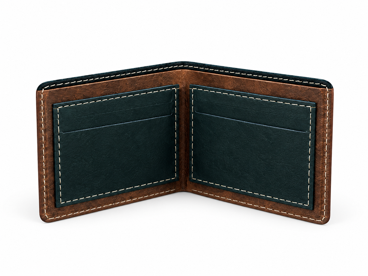 UrbanCrest — Premium Textured Leather Wallet
