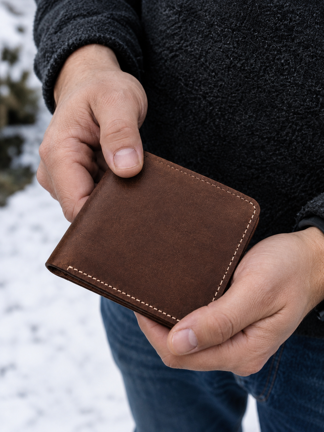 Ravello — Classic Suede Leather wallet