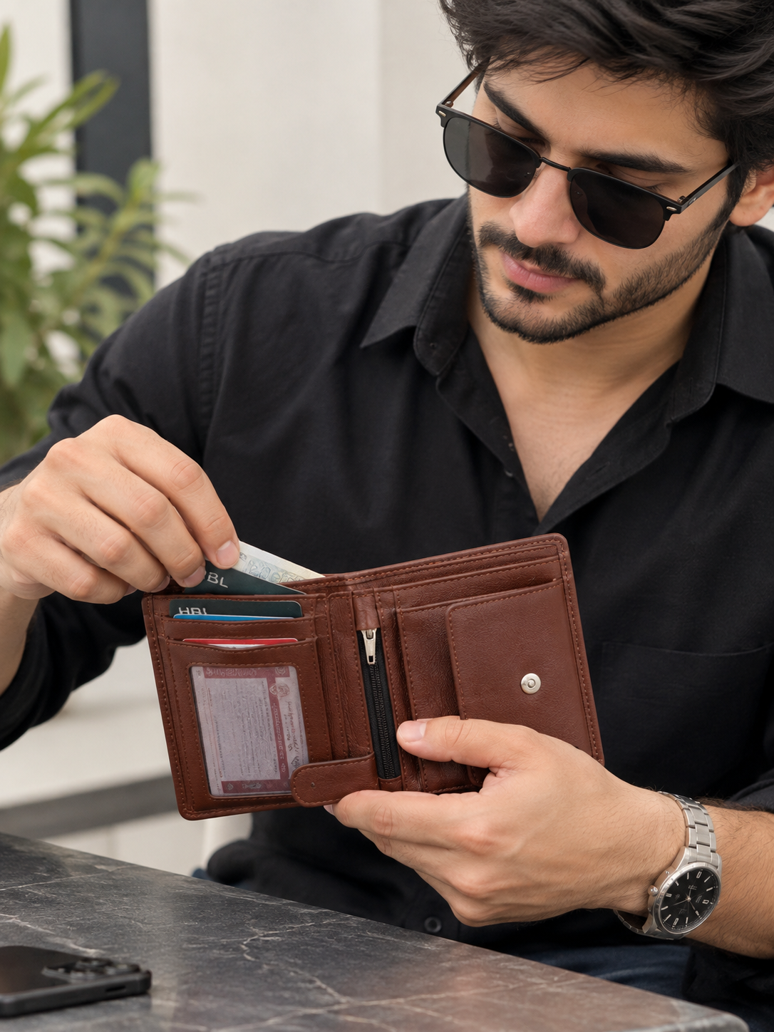 CrownFold — Premium Leather Wallet