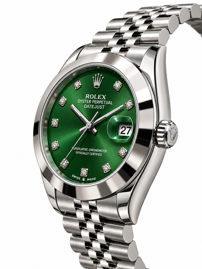 Rolex Datejust Green Dial – Luxury Stainless Steel Watch