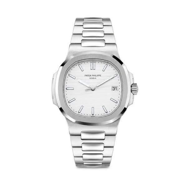 Patek Philippe Stainless Steel White Dial Watch