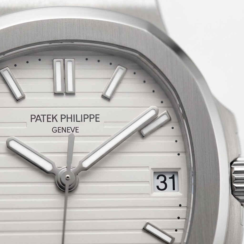 Patek Philippe Stainless Steel White Dial Watch