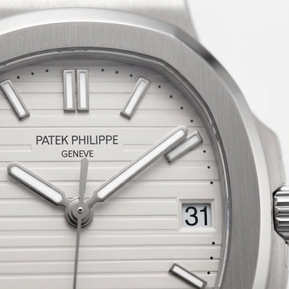 Patek Philippe Stainless Steel White Dial Watch