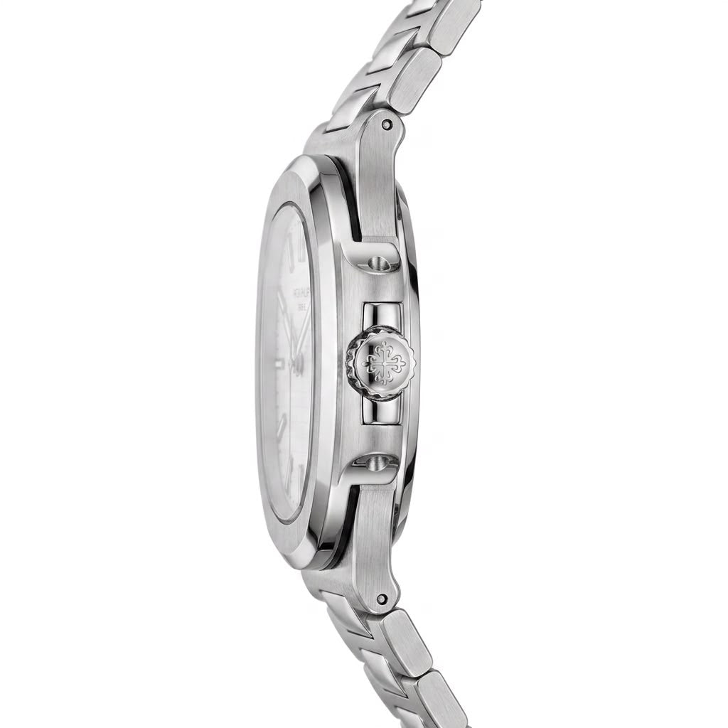 Patek Philippe Stainless Steel White Dial Watch