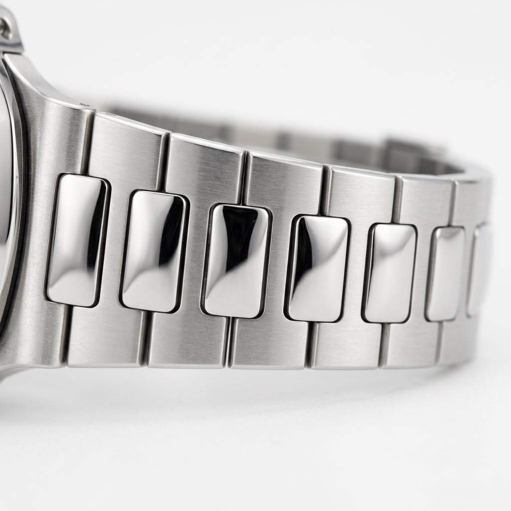 Patek Philippe Stainless Steel White Dial Watch