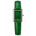 Cartier Leather Strap Elegant Rectangular Tank Watch