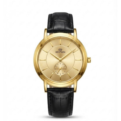 BESTWIN Dawn Seconds Classic Edition | Leather Strap Quartz Watch
