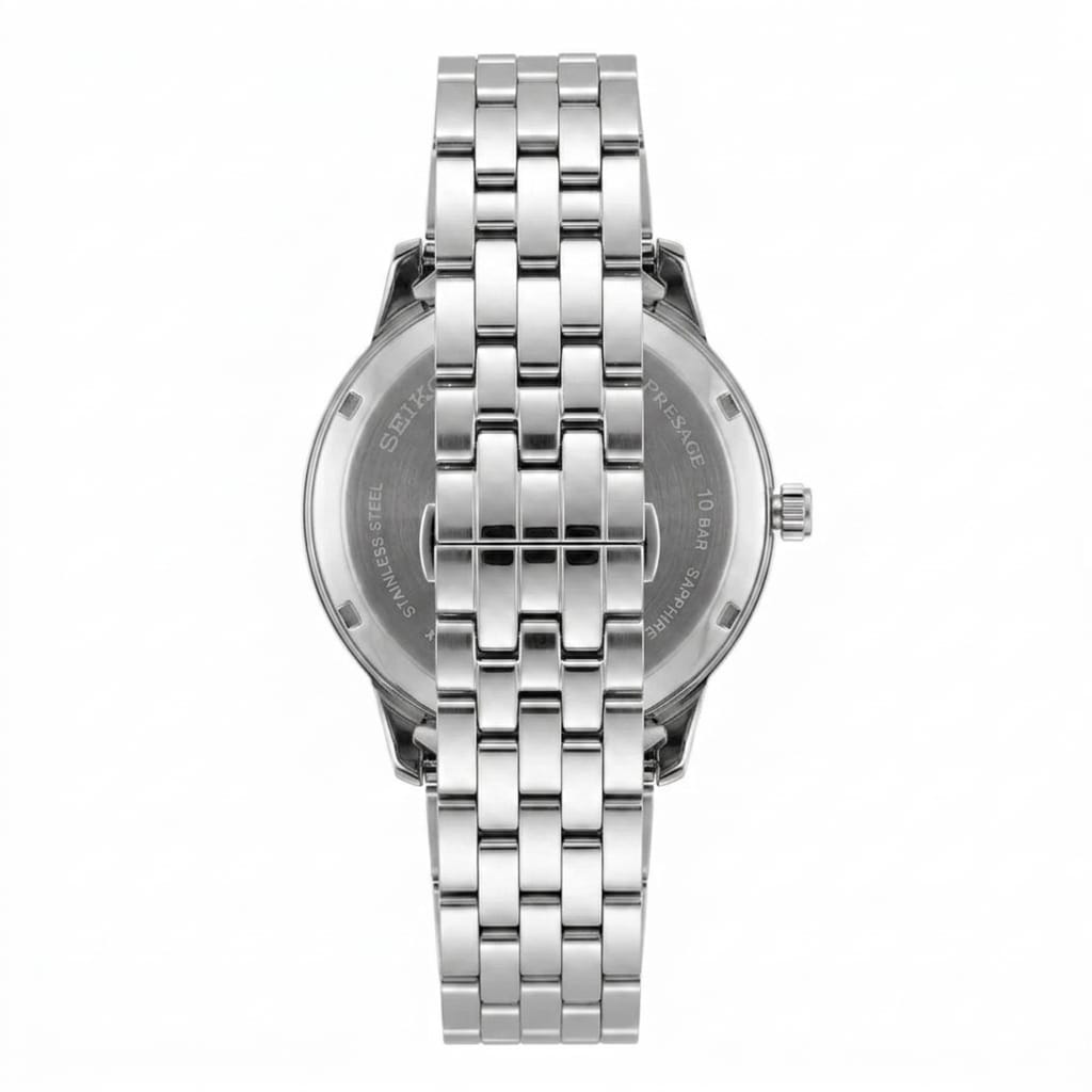 Seiko Presage Cocktail Time Stainless Steel Brown Dial Watch
