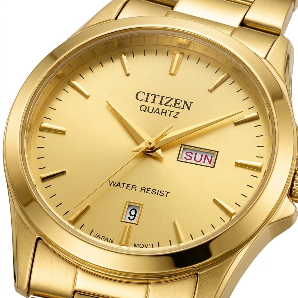 Citizen Gold-Tone Quartz Day-Date Men's Watch