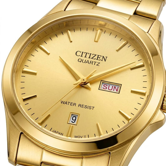 Citizen Gold-Tone Quartz Day-Date Men's Watch